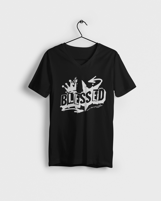 "Blessed" Ladie V-Neck Tee